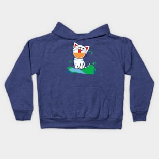 Grapefruit Kitty Kids Hoodie